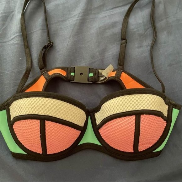 triangl swimwear Other - Triangl Bikini Top Multicolour Colour Block